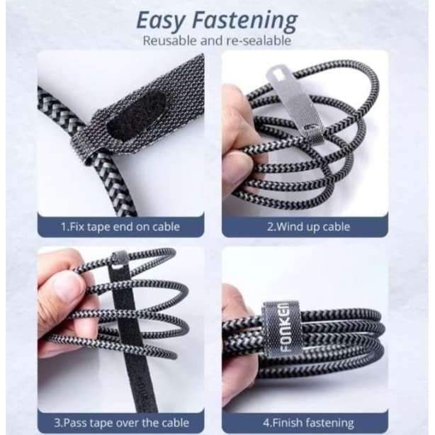 

perekat-pengikat- fonken velco strap binder cable organizer pengikat penjepit kabel data -pengikat-