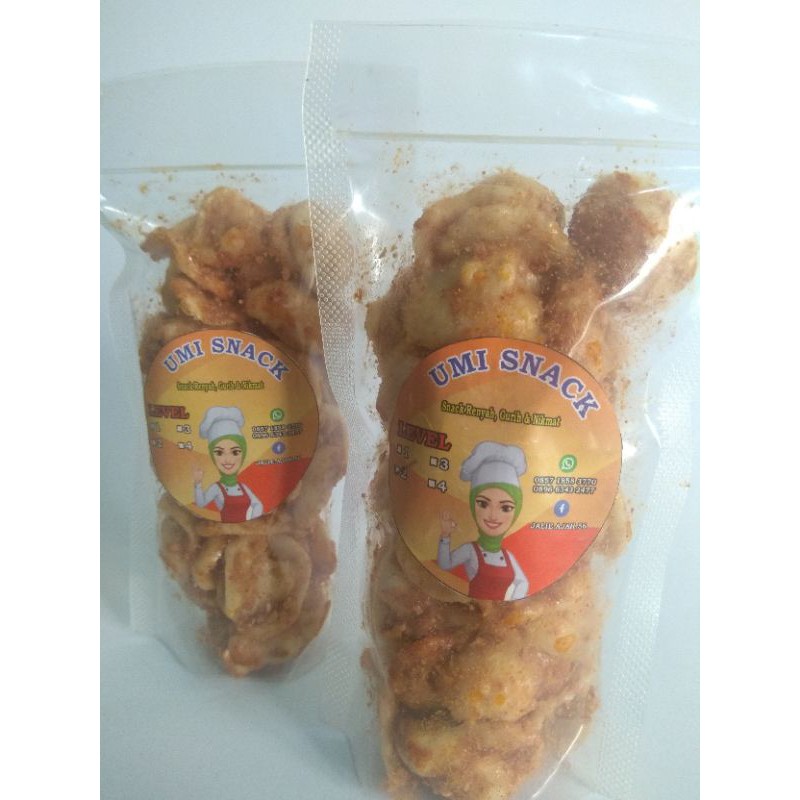 

Kerupuk Seblak kacang gurih dan nikmat Rasa Original 250 gr