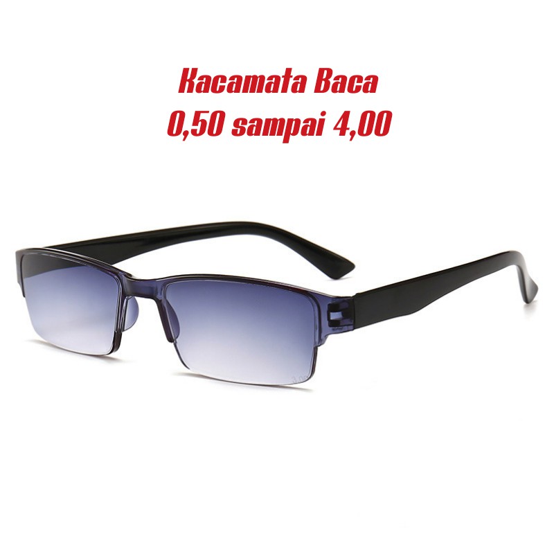 Kacamata Plus (Baca) 1.00 - 3.00, Free Box dan Lap Pembersih, Unisex, Sunglasess, Vintage, Fria Wanita