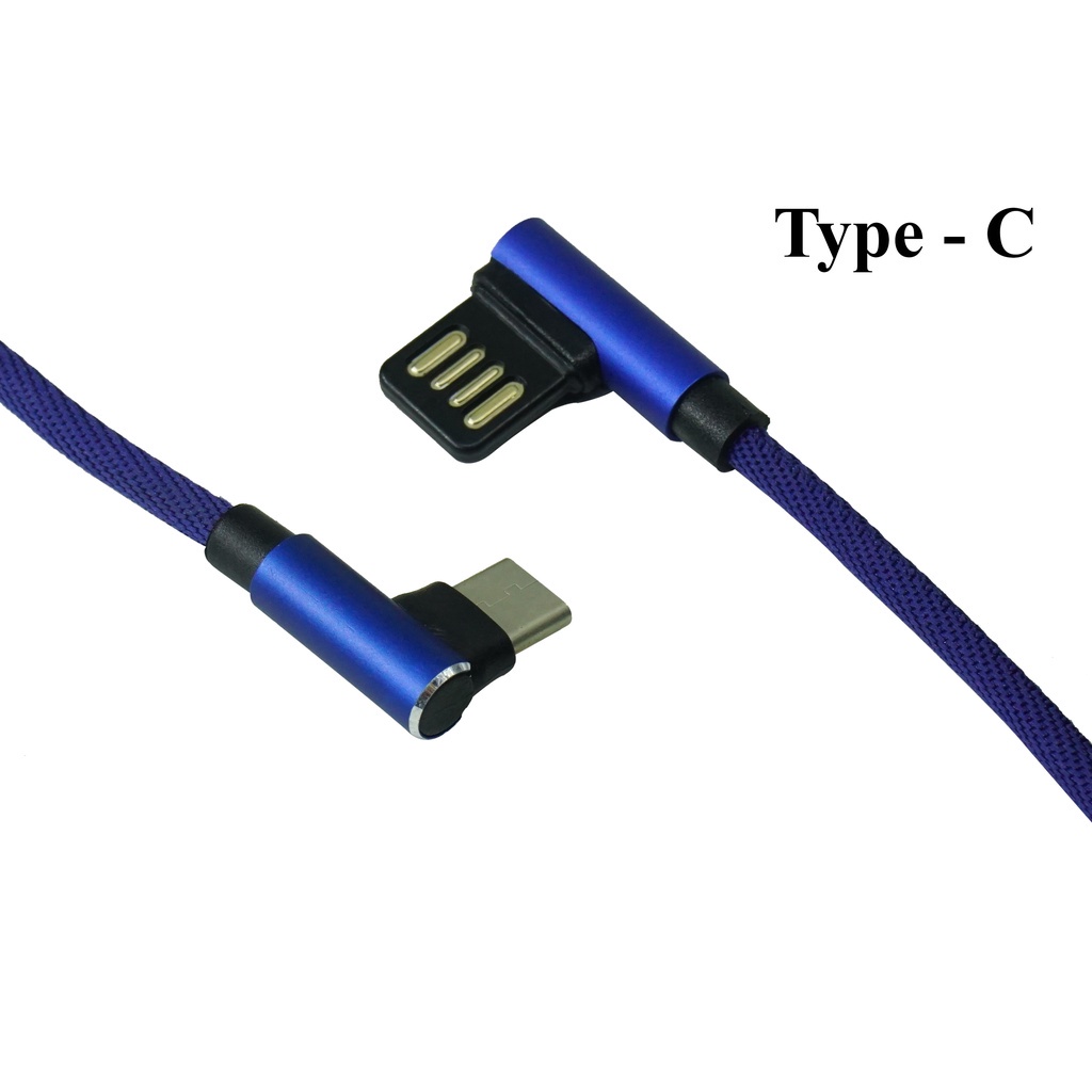 Kabel Data Charger Cable QC Gaming L 1 Meter Gaming Micro USB Lighting Type C Micro USB Charger