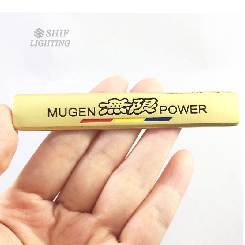 1pc Stiker Emblem Logo MUGEN POWER Bahan Metal Untuk Dekorasi Mobil HONDA