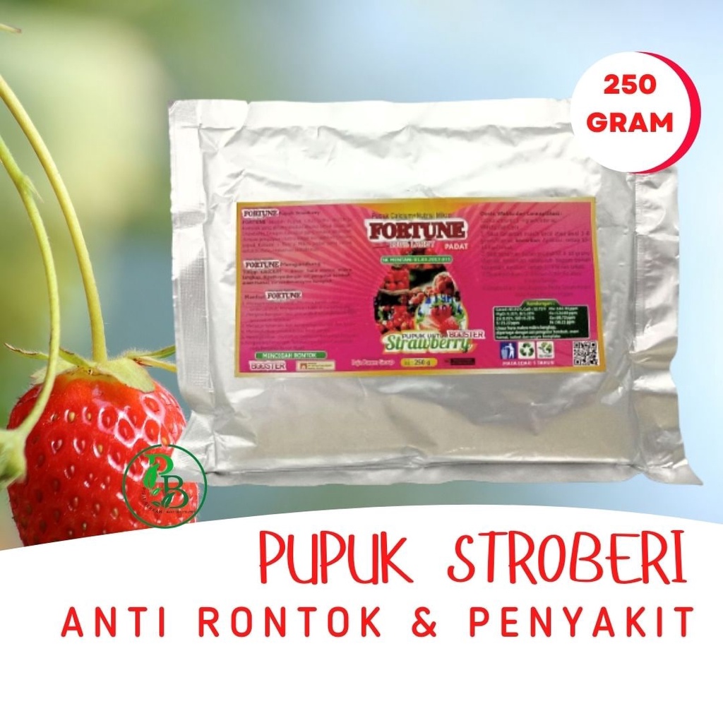 Pupuk Strawberry Agar Cepat Berbuah, Booster Pelebat buah Strawberry, Pupuk Strawberry