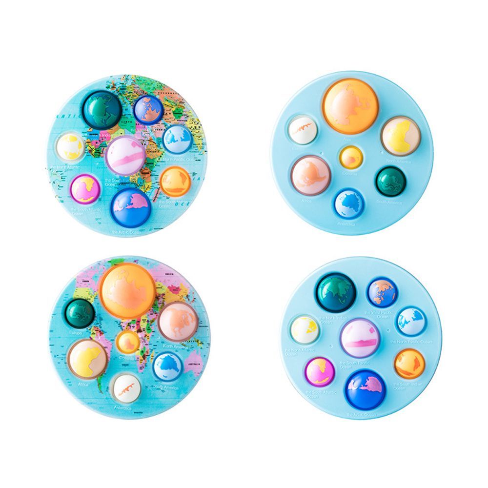 QUINTON Autism Fingertip Planet Portable Decompression Toy Eight Planets Educational Toy Kids Toy Finger Board Anxiety Children Novelty Fidget Toy