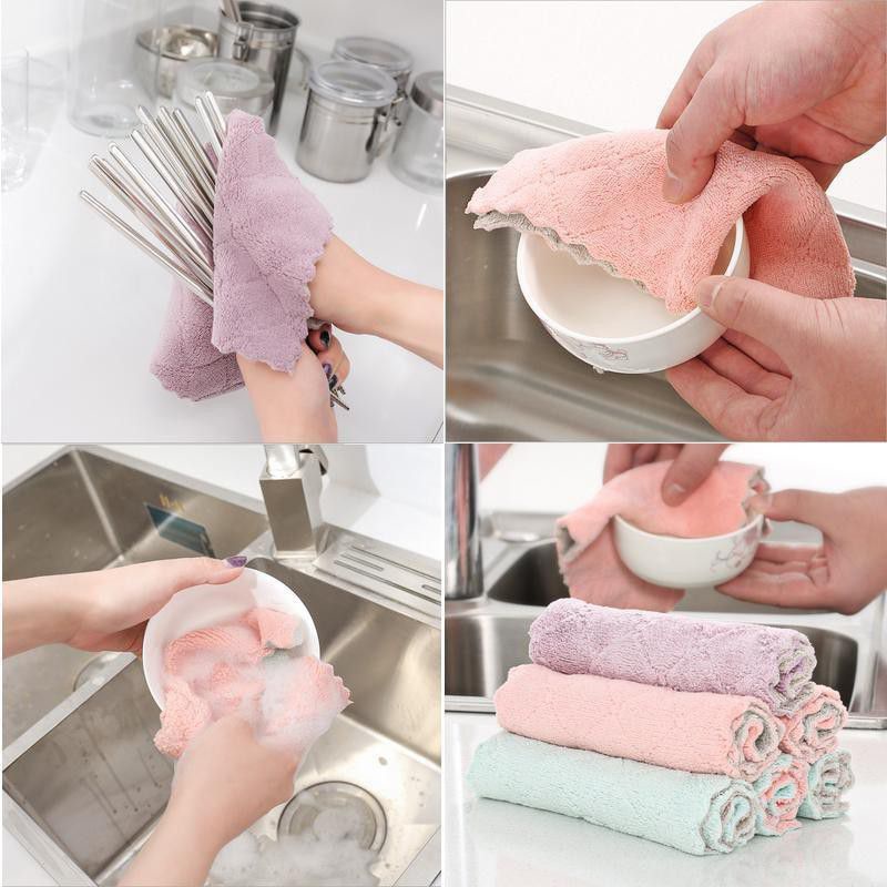 Kain Lap Serbaguna Microfiber Cleaning Cloth / Kain Dapur praktis Bahan Serap Bagus