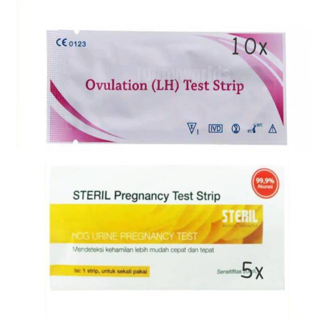 10x LH Ovulation Test Strip  5x Test Hamil  Steril