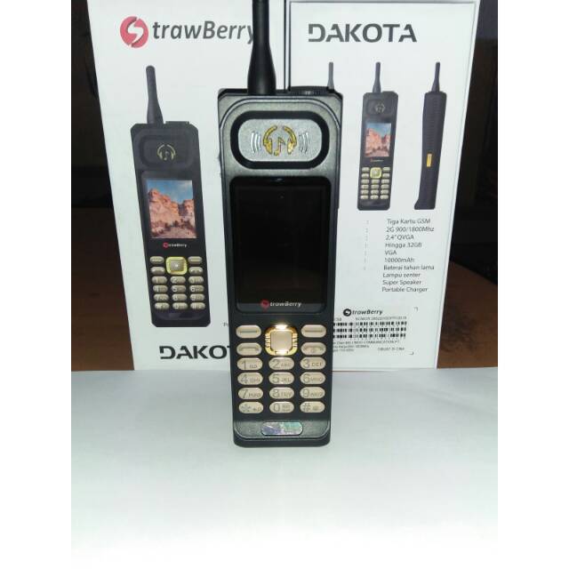 Hp Baru Strawberry Dakota Super Speaker Super Battery Powerbank Senter Besar