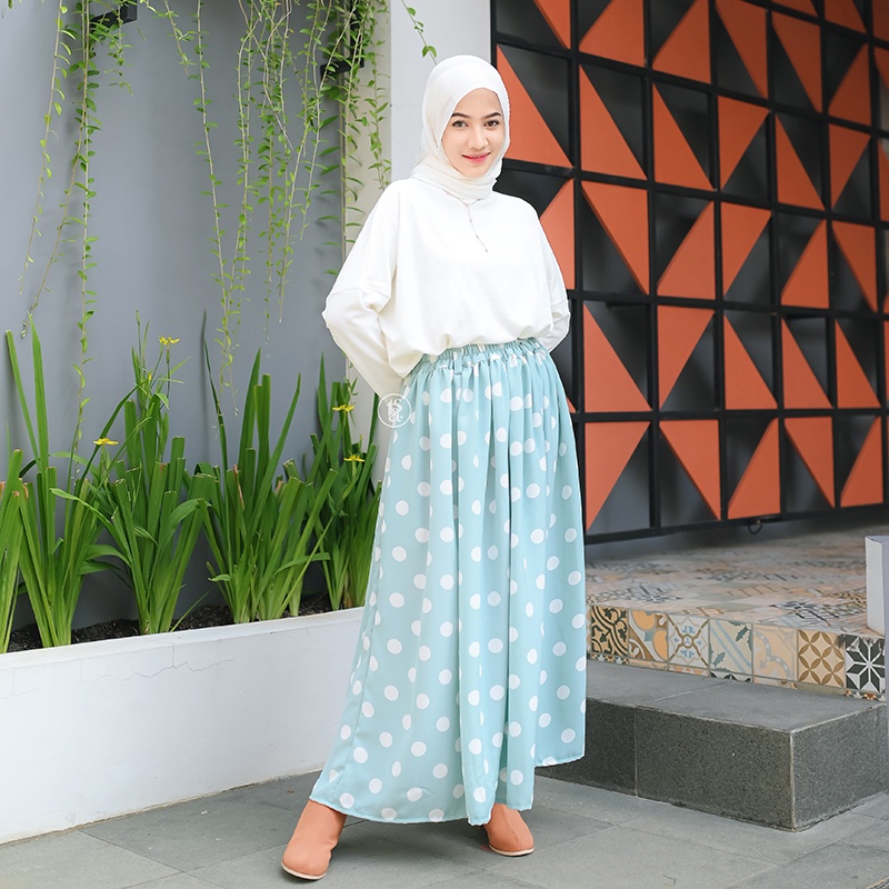 KAI SKIRT / POLKADOT SKIRT / LONG SKIRT / MAXI SKIRT