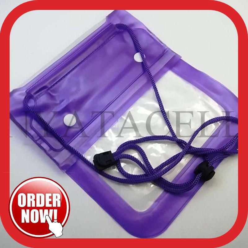 SALE Waterproof Bag for Tablet Max 8 Inch Ipad Mini / Samsung Tab Asus Dll - Ungu