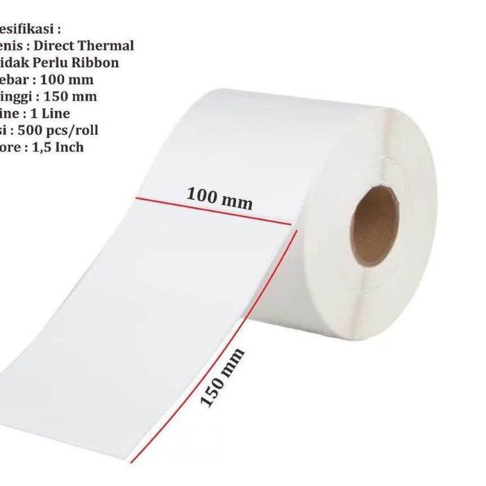 

Kertas Thermal 100 x 150 mm isi 500 Lembar / Label Thermal 100 x 150 mm Kertas isi 500 Lembar Sticker Terbaru