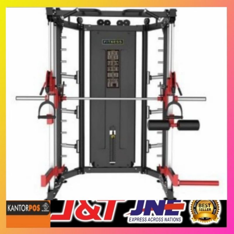 smith machine multipungsi(original)smith machine-alat angkat beban-gym-home gym-fitnes