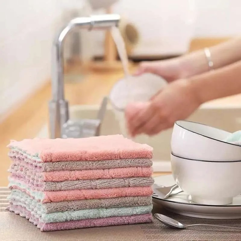 KAIN LAP PIRING ANTI MINYAK MICROFIBER - GOMBAL DAPUR - LAP CUCI PIRING MOBIL RUMAH