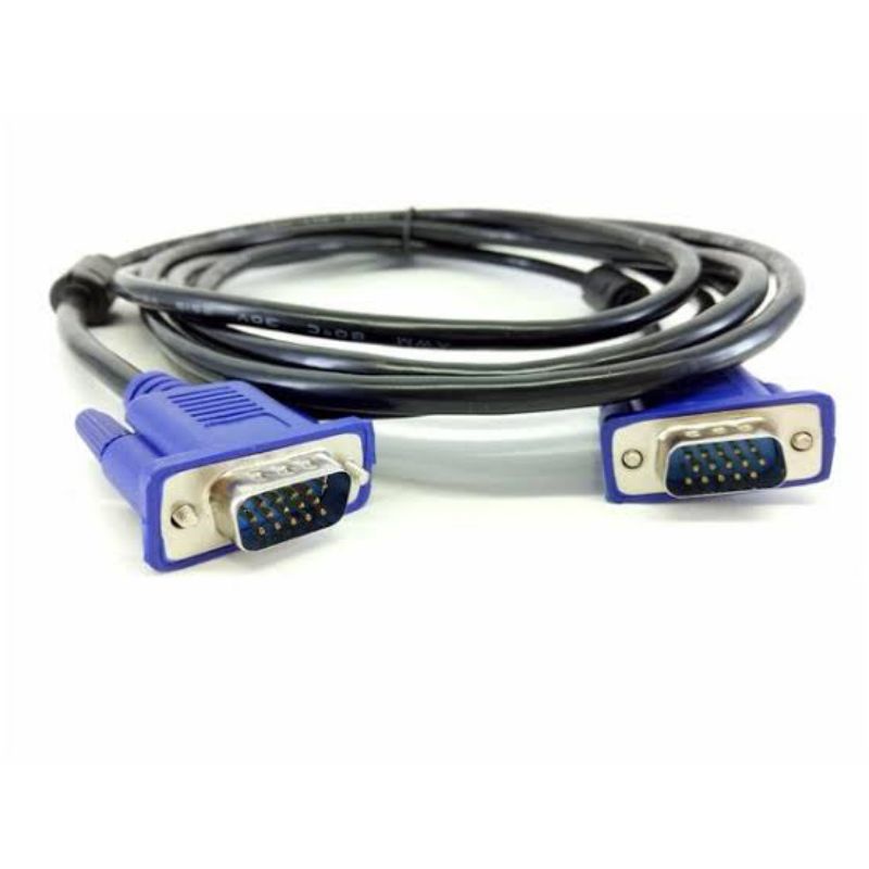 Kabel VGA To VGA Male to Male Laptop Monitor Proyektor 10 Meter