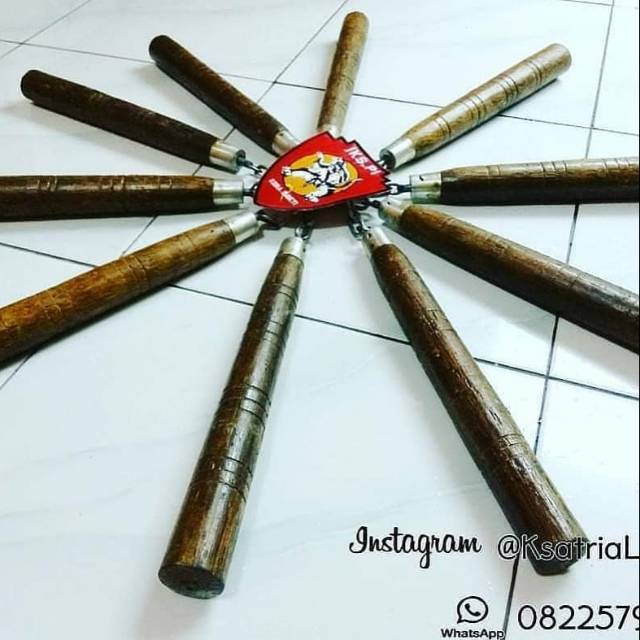 Nunchaku / double stick kayu ruyung