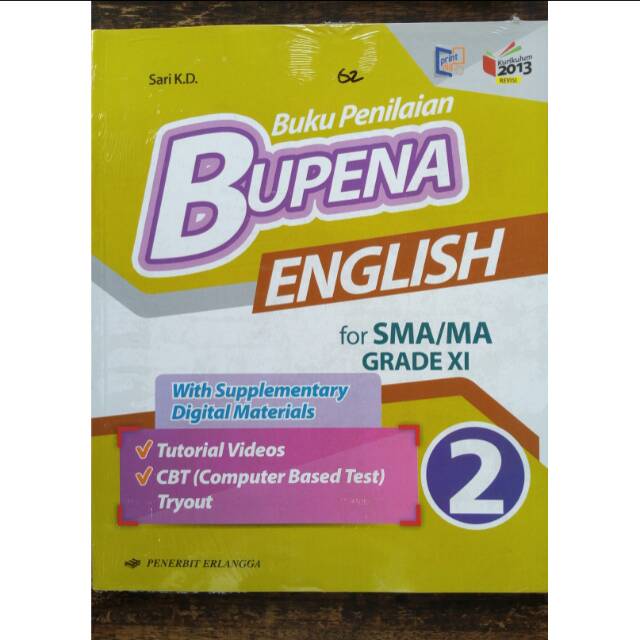 Bupena English Bahasa Inggris Kelas 2 Sma Ma Xi Penerbit Erlangga Kurikulum 13 Revisi Terbaru Shopee Indonesia