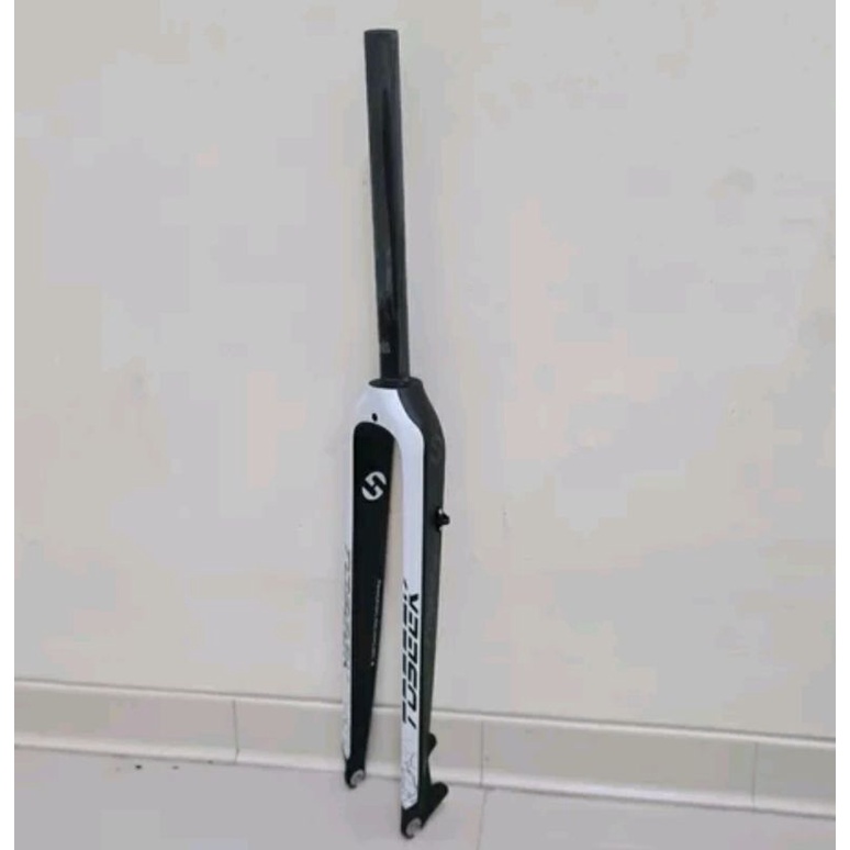 fork rigid carbon Toseek 26 in 27.5 inch 29er 700c Sepeda Mtb bisa hybrid karbon bisa roadbike gravel