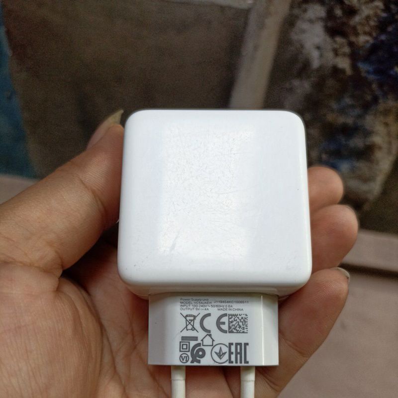 Adaptor kepala Charger Realme Narzo 20watt asli vooc bekas copotan