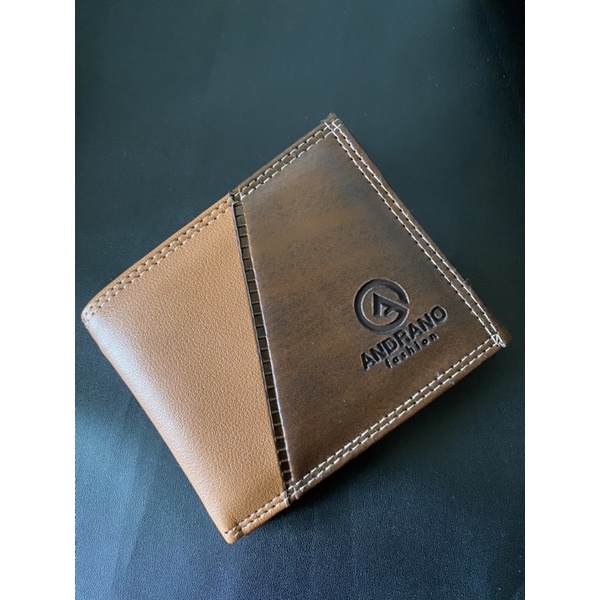 DOMPET PRIA KULIT SINTETIS KOMBINASI ANDRANO DOMPET PRIA LIPAT MURAH MERIAH DOMPET PRIA KARTU DOMPET PRIA ADA SELETING DALAM DOMPET COWOK MURAH