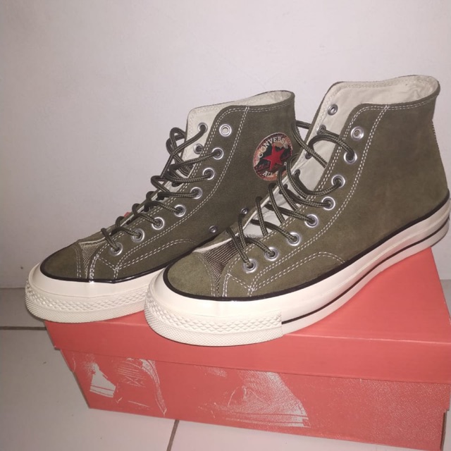 Converse All Star Hi Suede Pack Green - Hijau