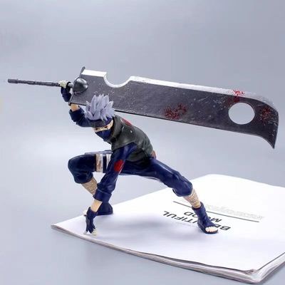 Mainan Action Figure Anime Naruto Hatake Kakashi Bahan PVC Ukuran 15cm Untuk Dekorasi Mobil