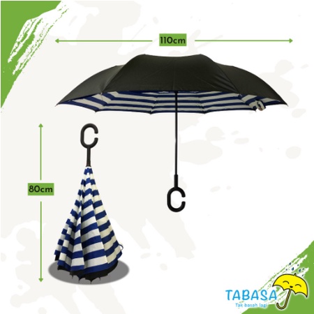 Payung Umbrella Kazbrella Terbalik Motif Karakter Fashion Korea Cantik Unik Jepang Ke12