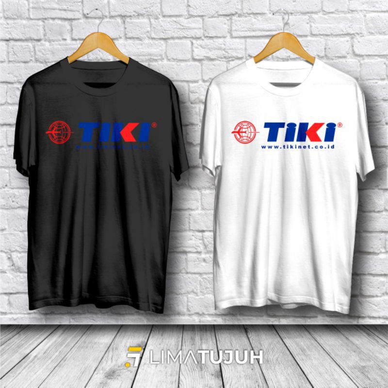 Baju Kaos Ekspedisi Kurir Tiki logo Premium