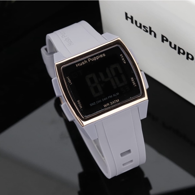 BISA COD✅Jam tangan pria wanita Digital Strap Karet tahan air Hush puppies