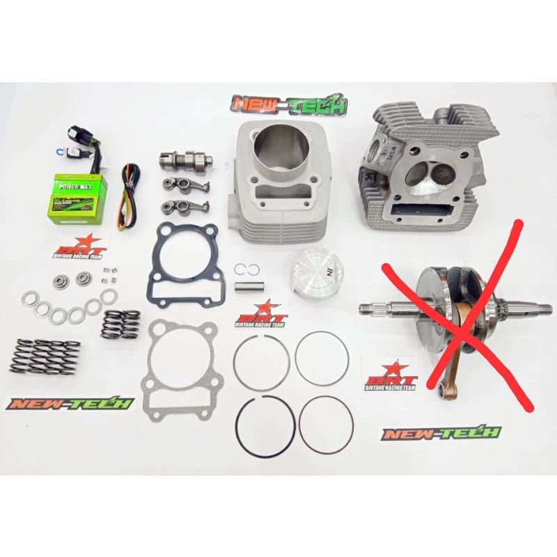 PAKET BORE UP CERAMIC 68 MM BRT KLX 150 & DTRACKER TANPA KRUK AS