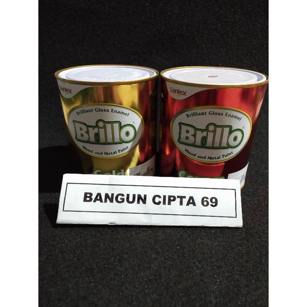 Jual Cat Minyak Kayu Besi Wood Metal Metalic Brillo Liter Shopee Indonesia