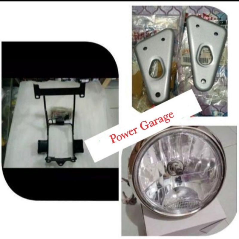 Paket Hemat Lampu Bulat Vixion Old + Breket Lampu Vixion Old + Kupingan Lampu Vixion Old