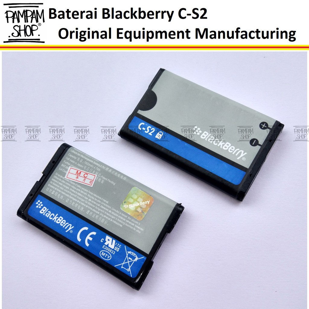 Baterai Blackberry C-S2 Curve 8520 Gemini ORI ( Batre, Batrai, Battery, BB, CS2, CS-2, C S2 )