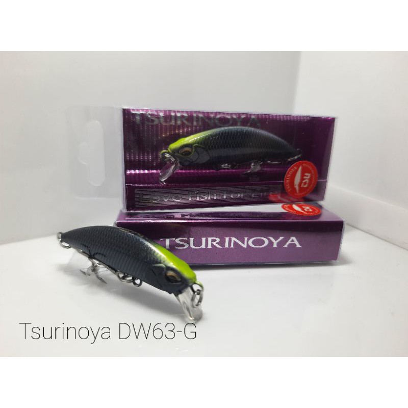 Lure minnowTsurinoya DW63-G umpan pancing killer Hot item