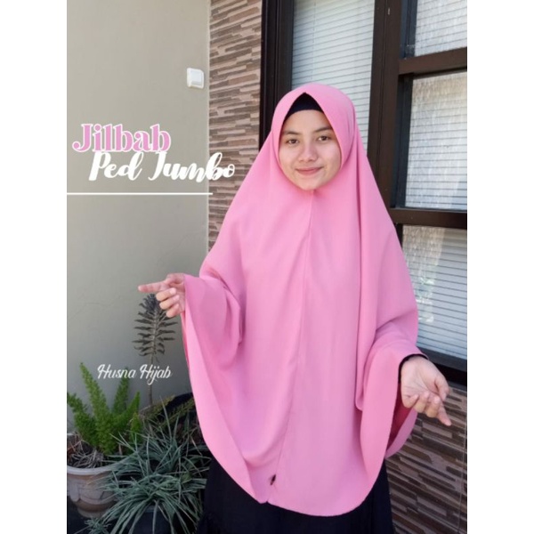 [HUSNA COLLECTION] Khimar Ped Jumbo 100cm x 125cm / Kerudung Ped Jumbo