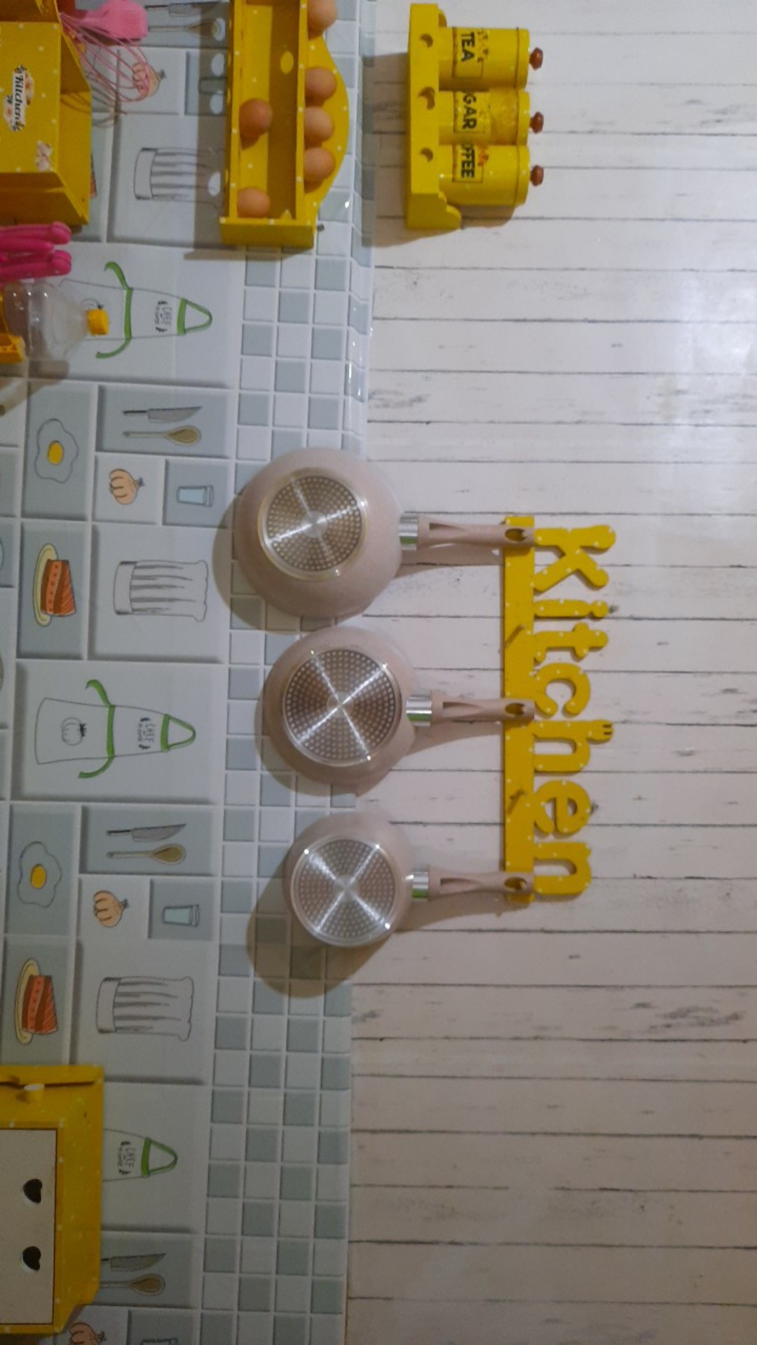 Orisinil - Superpan Beige 3 Set Plus Tutup Kaca - Panci Set Bolde Platinum