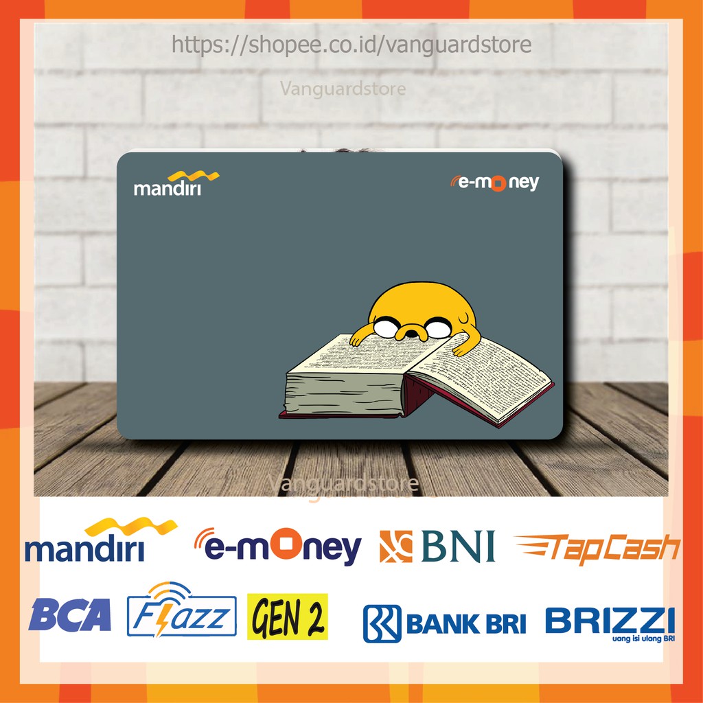 KARTU E MONEY E TOLL JAKE THE DOG ADVENTURE TIME ANIME 30 EMONEY MANDIRI FLAZZ BCA TAPCASH BRIZZI