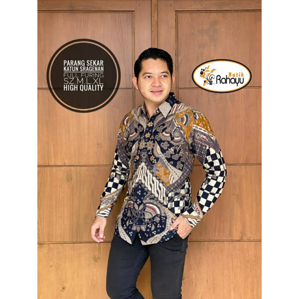 PARANG SEKAR B RAHAYU Kemeja Batik PRIA SOLO LENGAN Panjang LAPIS FURING ATASAN BAJU BATIK PREMIUM MODERN KATUN HALUS GITARJA KENCONO UNGU SUKET SEGORO PRASTOWO JAYANEGARA PROBOSETO CENDRAWASIH KUNING MLIWIS PEKSI LASEM PEKSI NAVY SELING PERWIRA MAHESA