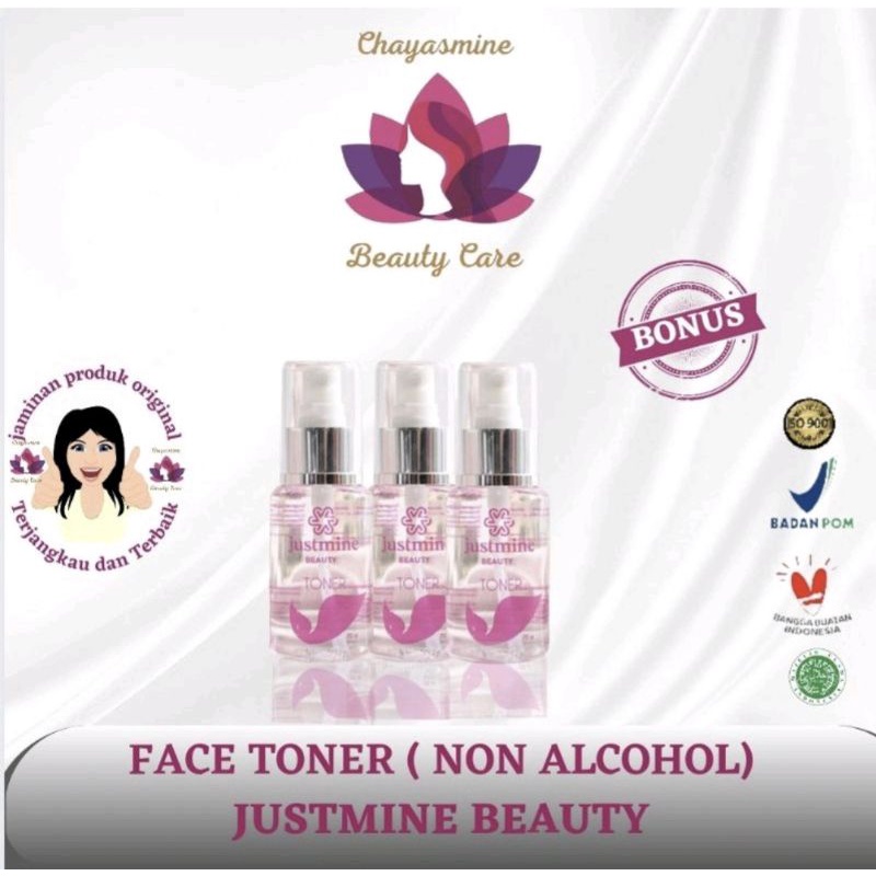 TONER JUSTMINE BEAUTY SKINCARE BPOM NON ALCOHOL 70 ML JUSTMINE BEAUTY SKINCARE ORIGINAL