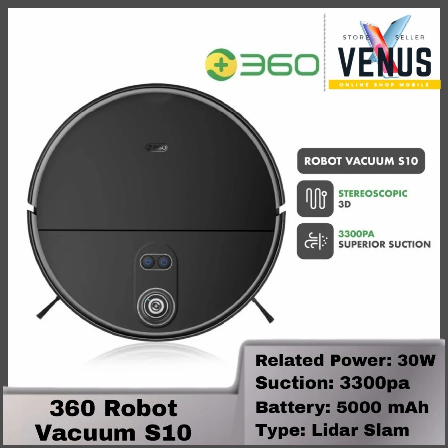 360 Robot Vacuum Cleaner S10 Triple-Eye LiDAR Impressive Suction Power