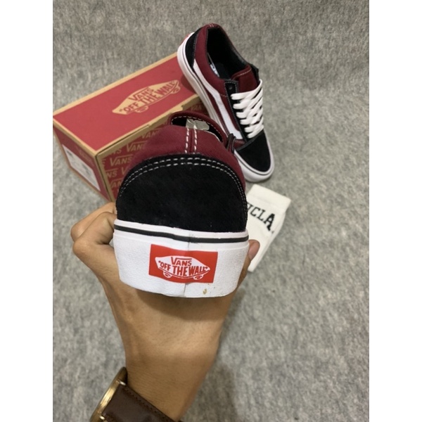 SEPATU V4NSS OLDSCHOOL MAROON BLACK PREMIUM IMPORT CHINA