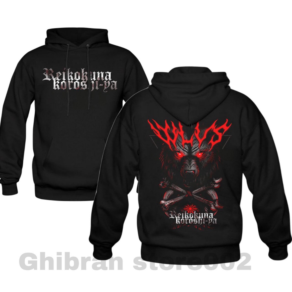 Hoodie Shockbreaker - M,L,XL,XXl - Hitam - Jaket Sweater Suiter Hudie Sewiter Prostreet Suwiter Hodie Oversize Pria Korean Aesthetic Sunmori Hitam Keren Tebal Original Jepang Anime Distro Cowok Murah Style Polos-Rgs - Srigala EyeRed