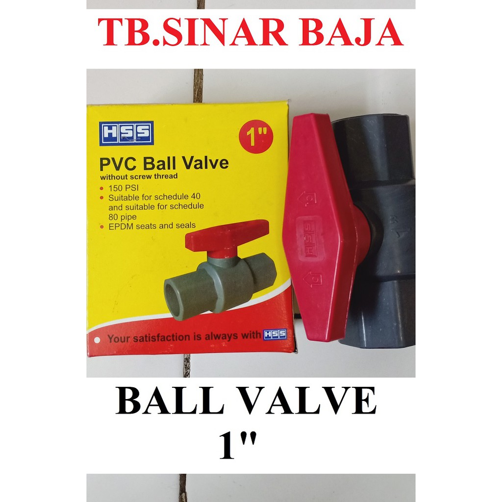 Stop Kran PVC 1" Inch / Ball Valve PVC 1" Inch