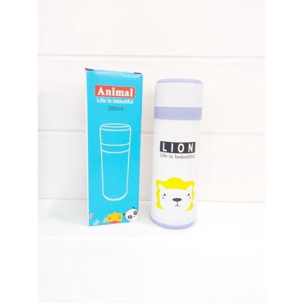 BOTOL KACA 380ML ANIMAL PUTIH / ANIMAL KACA / BOTOL KACA