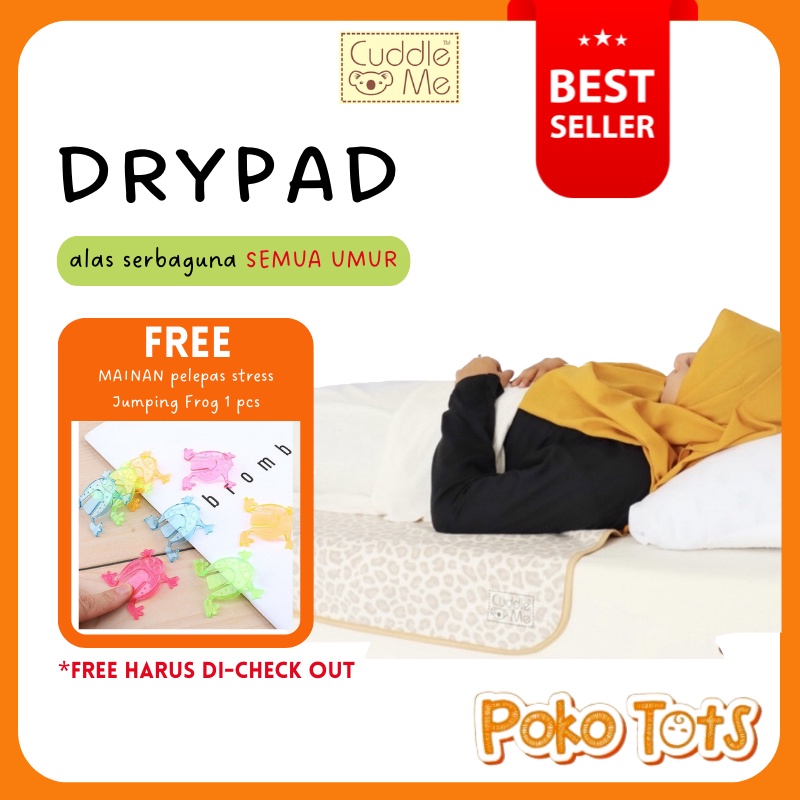 Cuddle Me Drypad Serbaguna Alas Ompol Bayi Anak Dewasa Lansia Manula CuddleMe Dry Pad Underpad Perlak Kain Tahan Air