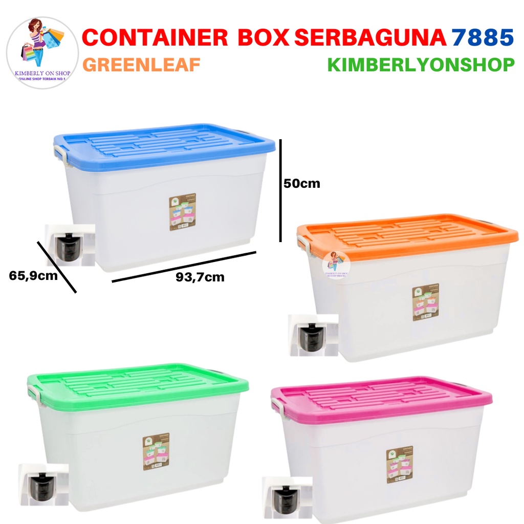 Container Box Tempat Penyimpan 210 Liter 7885 Sierra Green Leaf