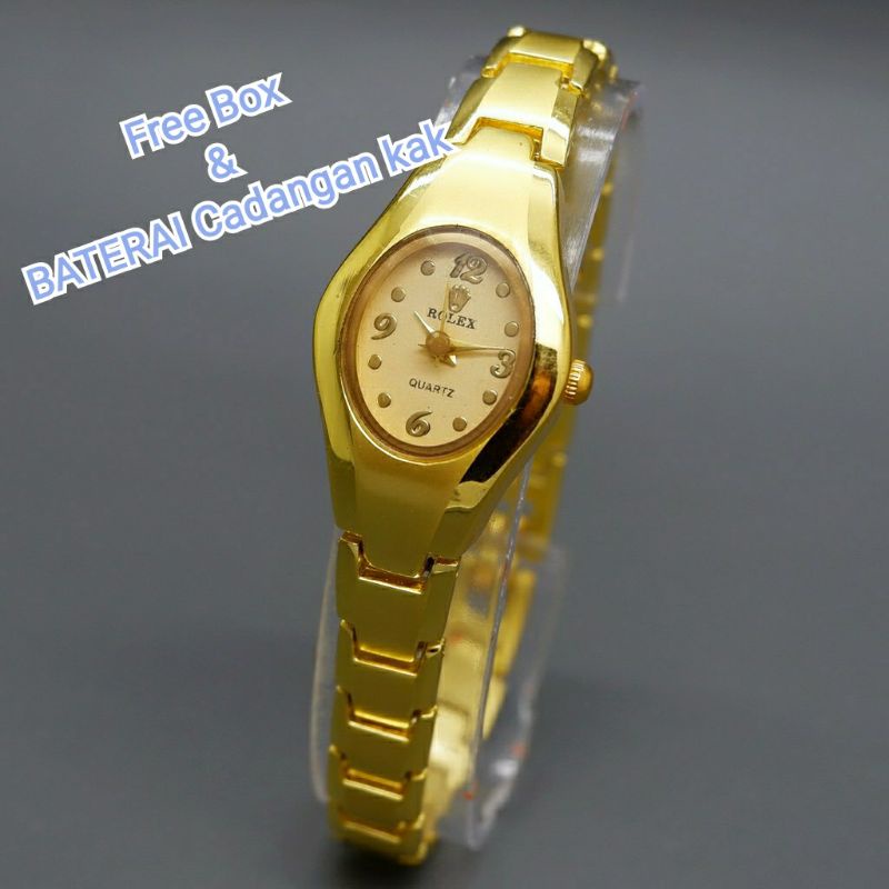 Rolex Jam Tangan Wanita rantai Free box