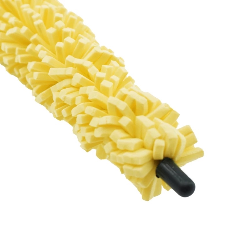 Multi-purpose Plastic Handle Non-scratch Car Tire Brush Rim Sponge Cleaning