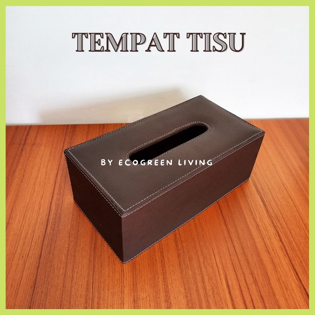 TEMPAT TISU / KOTAK TISU / TISSUE BOX KULIT SINTETIS