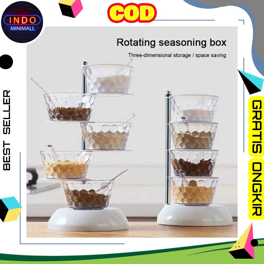 RAK SUSUN DAPUR / WADAH BUMBU DAPUR / RAK BUMBU DAPUR SUSUN / KOTAK BUMBU DAPUR SKC2463