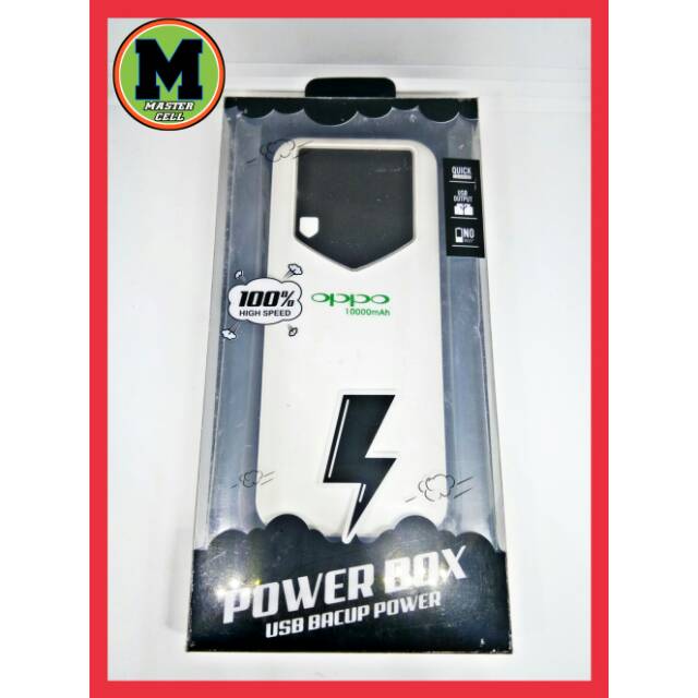 POWERBANK PB POWER BANK OPPO 10000 MAH 3 USB  3 OUTPUT LIGHTNING SENTER