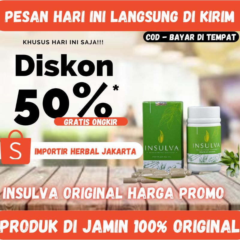 INSULVA ASLI 100% ORIGINAL OBAT DIABETES AMPUH DIJAMIN KHASIATNYA