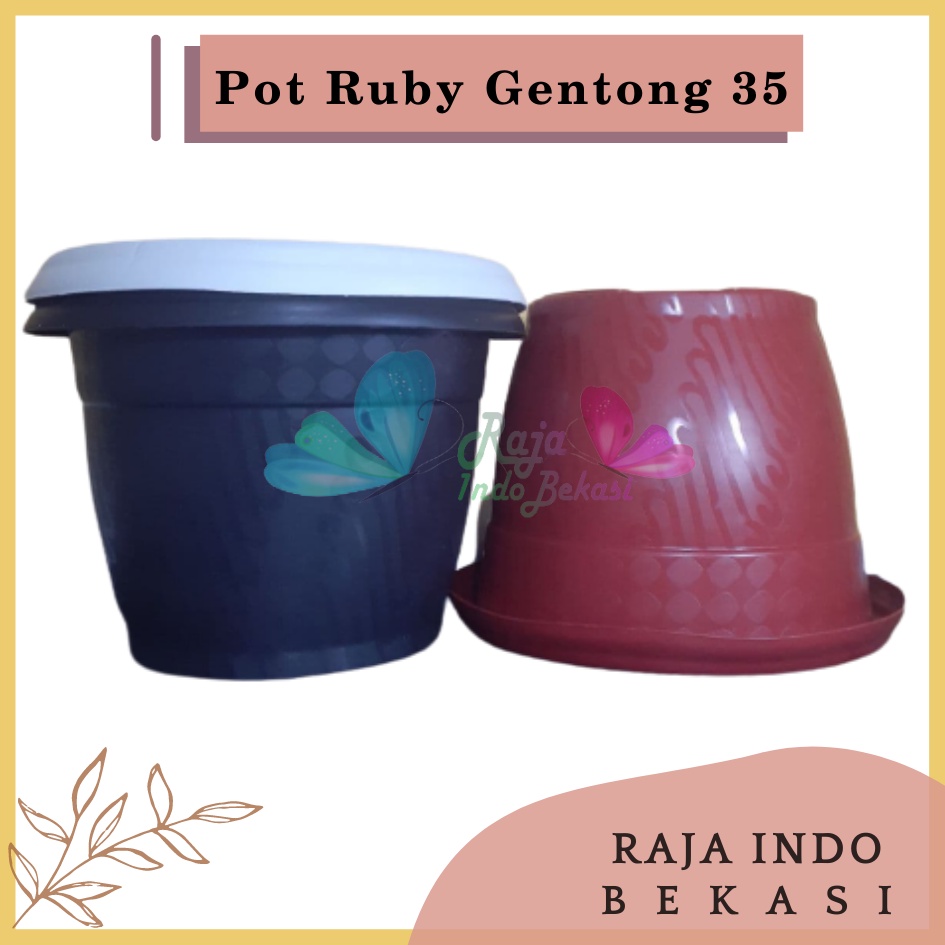 Pot Gentong VINCA 35 Putih Hitam Coklat Pot Tanaman Plastik Bunga Jumbo Besar Murah Grosir 40 cm Pot Tulip 45 20 30 Galaxy 25 40-Pot Bunga Putih 35 Strawberry | Pot Tanaman Plastik Besar